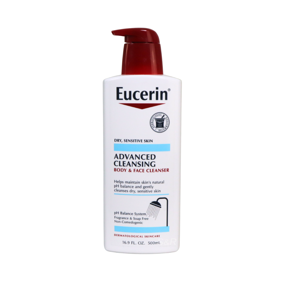 Eucerin Body & Face Cleanser 500mL
